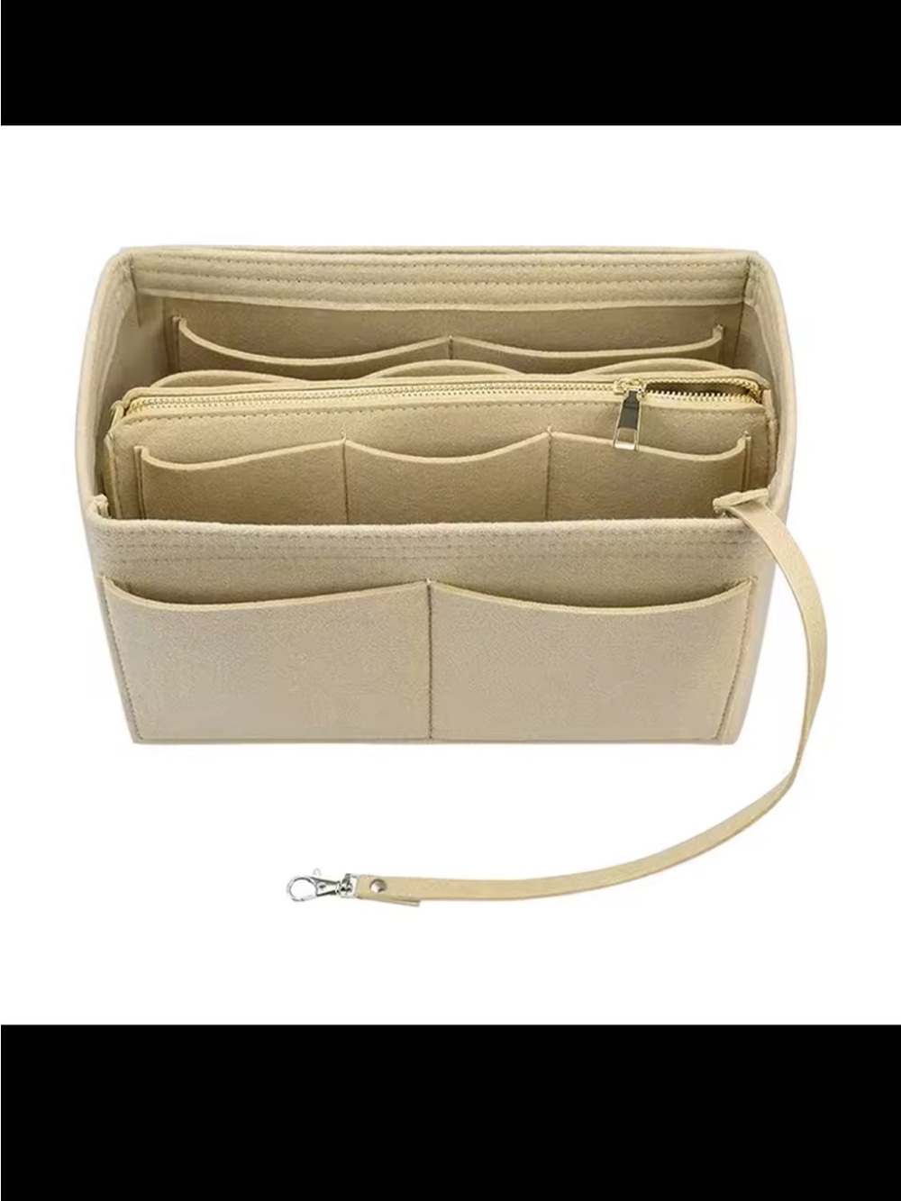 Brand new handbag bag insert purse tote organizer with zipper